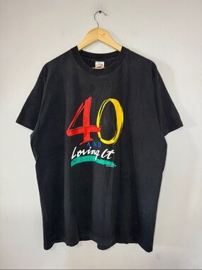 Vintage 40 And Loving It T-Shirt / 40 Years Old / 90s / XL / Single Stitch